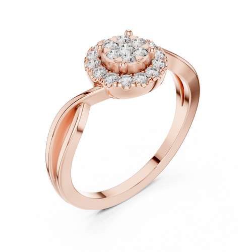 Load image 1 in gallery view. round-14k rose gold|round-18k rose gold