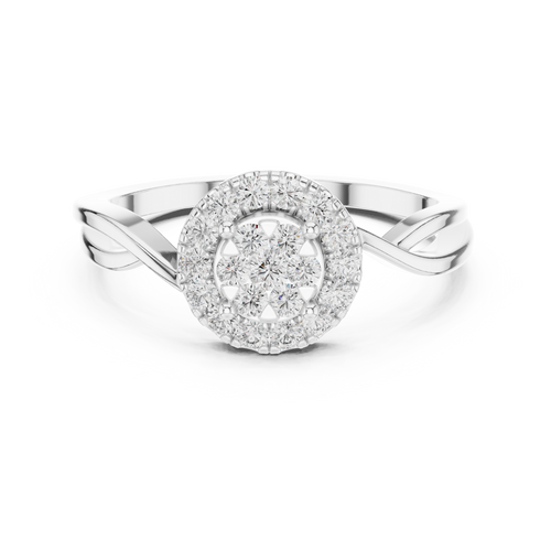 Load image 1 in gallery view. round-14k white gold|round-18k white gold|round-platinum
