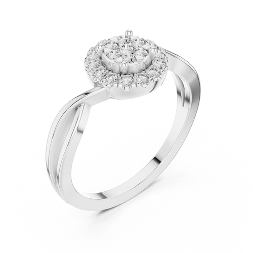 Load image 1 in gallery view. round-14k white gold|round-18k white gold|round-platinum