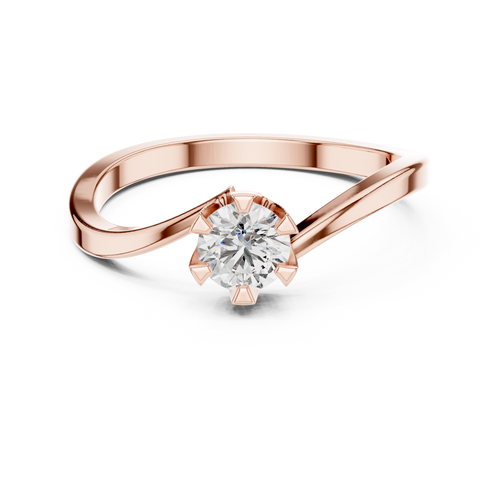 Load image 1 in gallery view. round-14k rose gold|round-18k rose gold