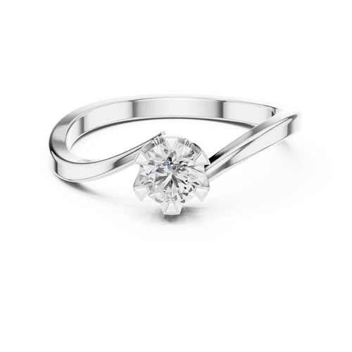 Load image 1 in gallery view. round-14k white gold|round-18k white gold|round-platinum
