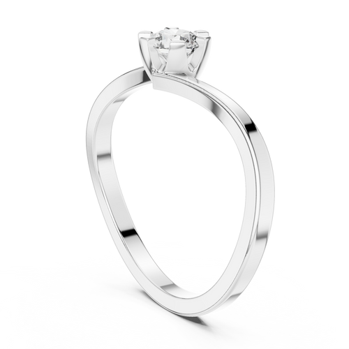 Load image 1 in gallery view. round-14k white gold|round-18k white gold|round-platinum