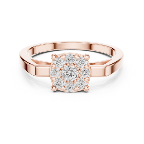 Load image 1 in gallery view. round-14k rose gold|round-18k rose gold