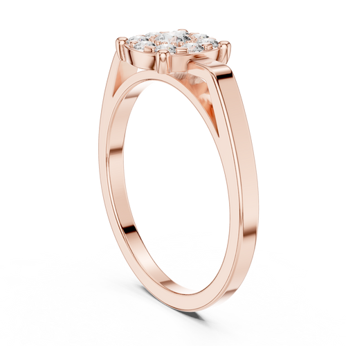 Load image 1 in gallery view. round-14k rose gold|round-18k rose gold