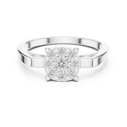 Load image 1 in gallery view. round-14k white gold|round-18k white gold|round-platinum