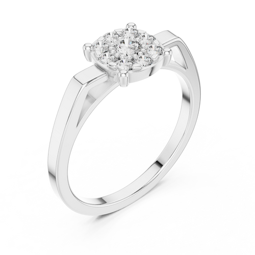 Load image 1 in gallery view. round-14k white gold|round-18k white gold|round-platinum