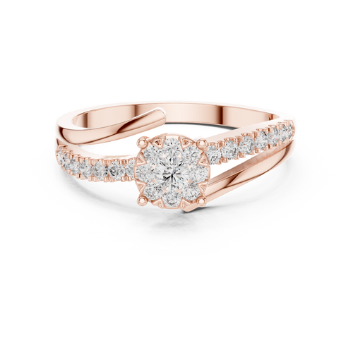 Load image 1 in gallery view. round-14k rose gold|round-18k rose gold
