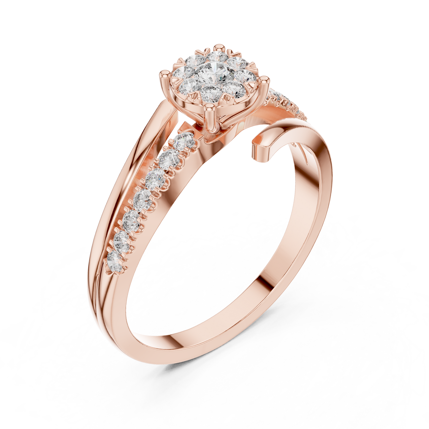 round-14k rose gold|round-18k rose gold