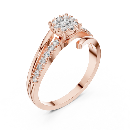 Load image 1 in gallery view. round-14k rose gold|round-18k rose gold