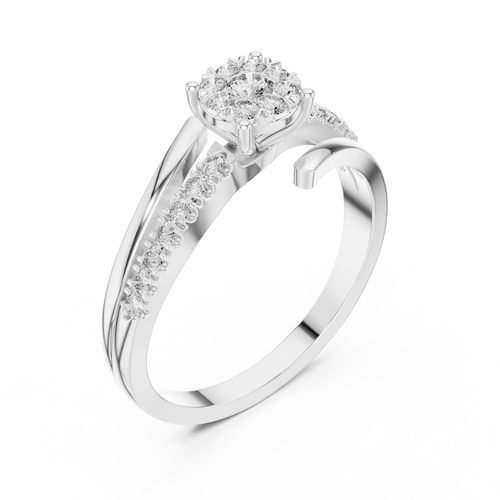 Load image 1 in gallery view. round-14k white gold|round-18k white gold|round-platinum