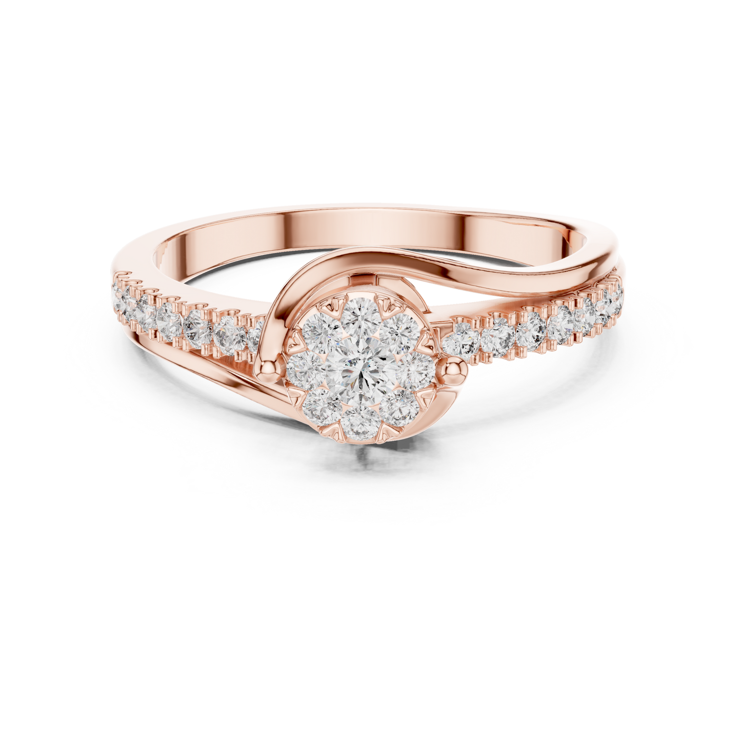 round-14k rose gold|round-18k rose gold