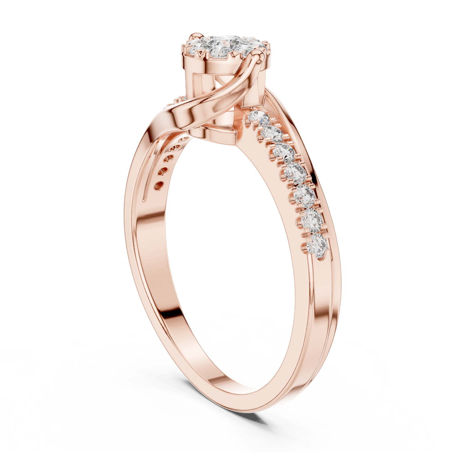 round-14k rose gold|round-18k rose gold