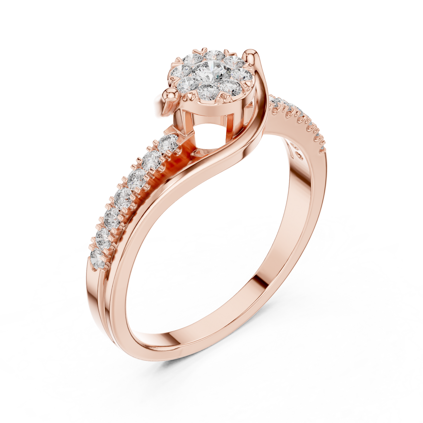 round-14k rose gold|round-18k rose gold