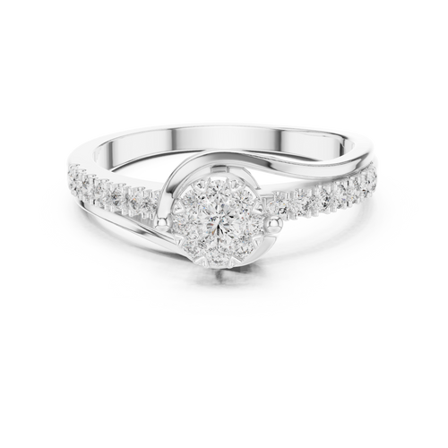 Load image 1 in gallery view. round-14k white gold|round-18k white gold|round-platinum