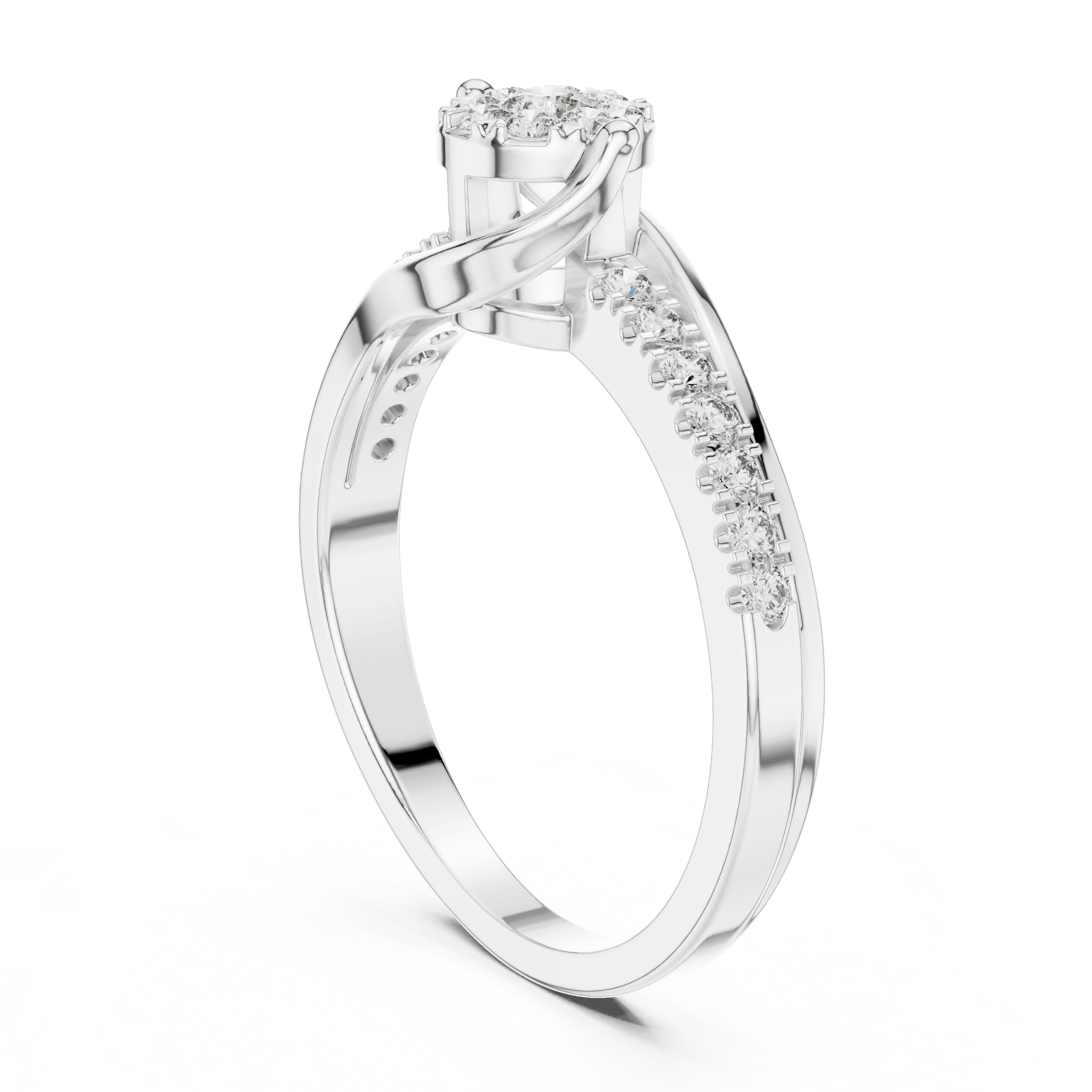 round-14k white gold|round-18k white gold|round-platinum
