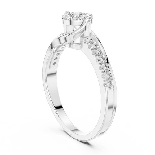 Load image 1 in gallery view. round-14k white gold|round-18k white gold|round-platinum