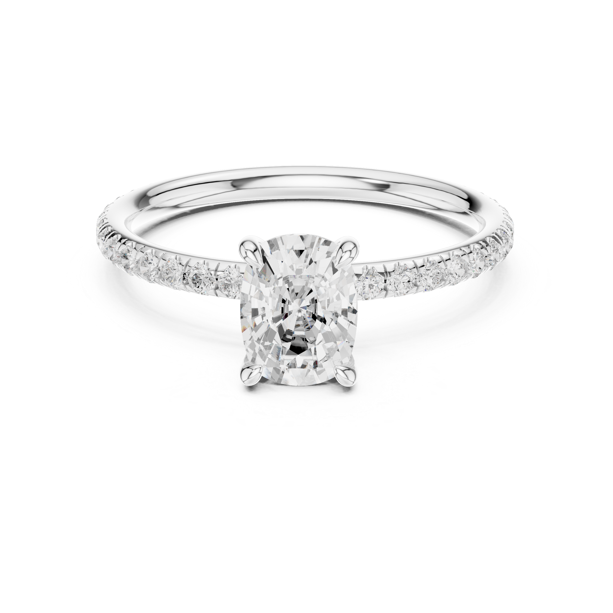 cushion-14k white gold|cushion-18k white gold|cushion-platinum