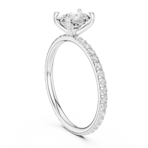 Load image 1 in gallery view. cushion-14k white gold|cushion-18k white gold|cushion-platinum