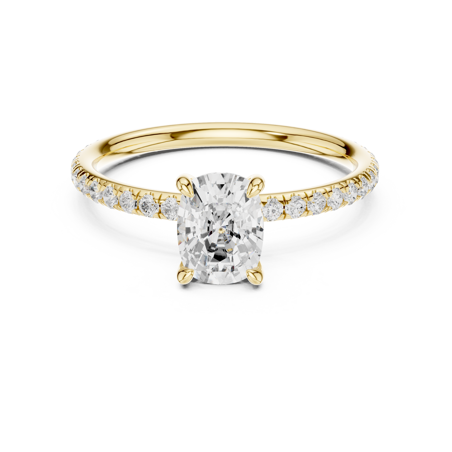 cushion-14k yellow gold|cushion-18k yellow gold