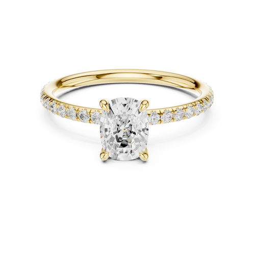 Load image 1 in gallery view. cushion-14k yellow gold|cushion-18k yellow gold