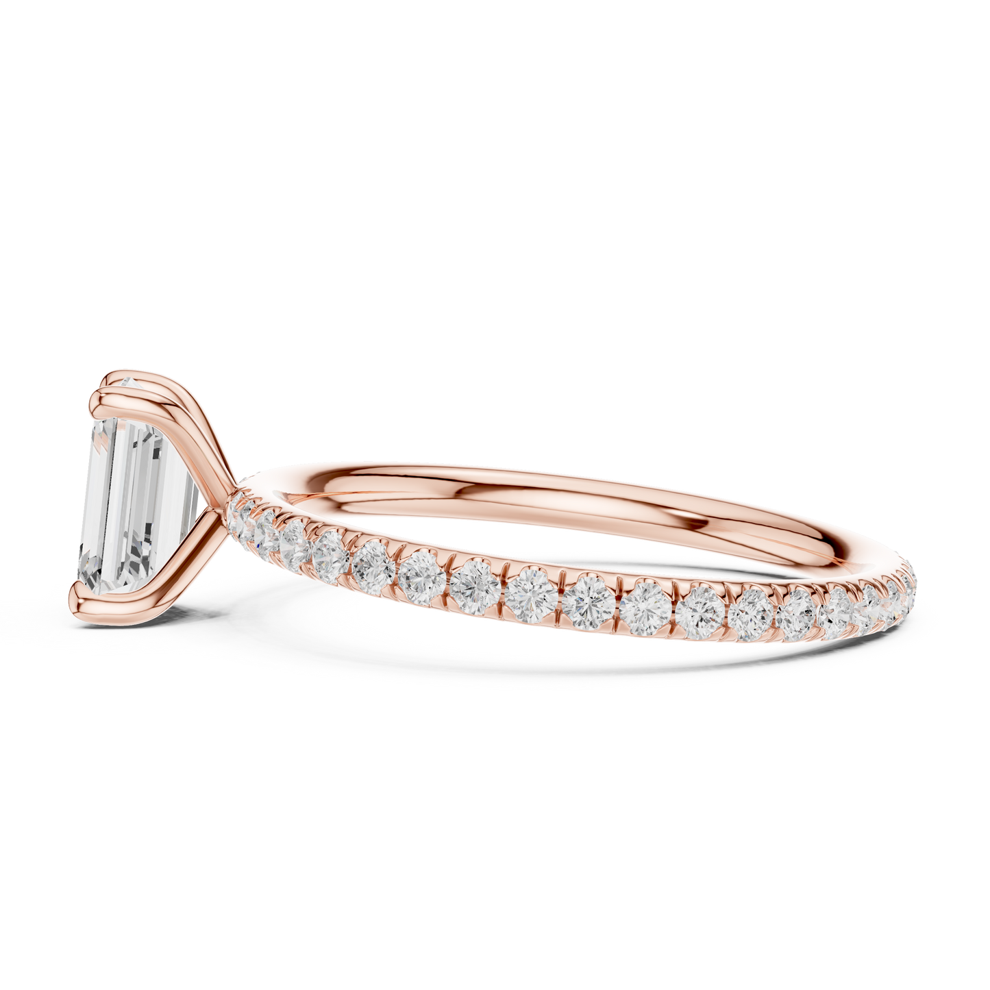 emerald-14k rose gold|emerald-18k rose gold