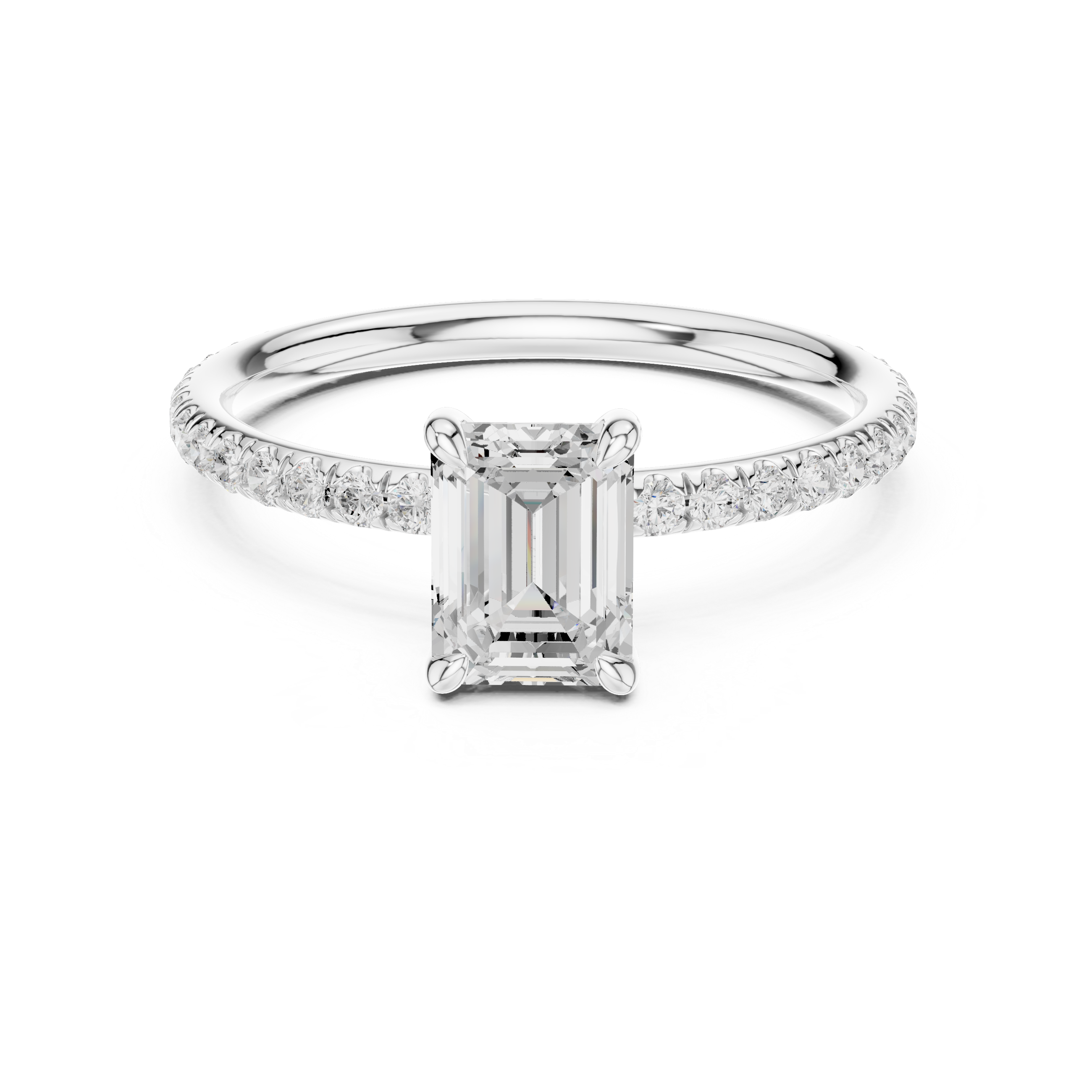 emerald-14k white gold|emerald-18k white gold|emerald-platinum