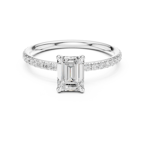 Load image 1 in gallery view. emerald-14k white gold|emerald-18k white gold|emerald-platinum