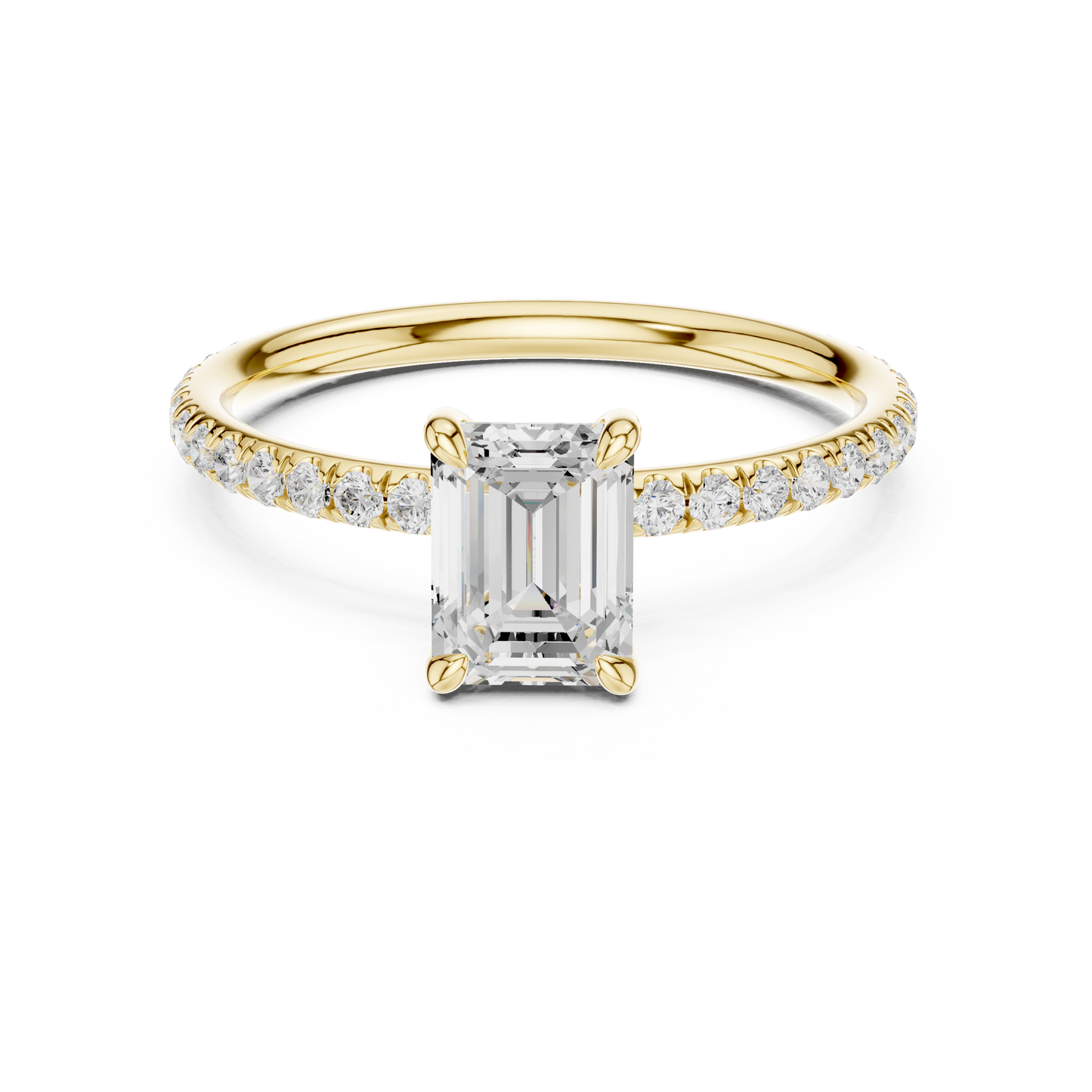emerald-14k yellow gold|emerald-18k yellow gold