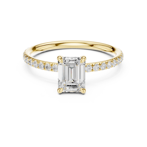 Load image 1 in gallery view. emerald-14k yellow gold|emerald-18k yellow gold