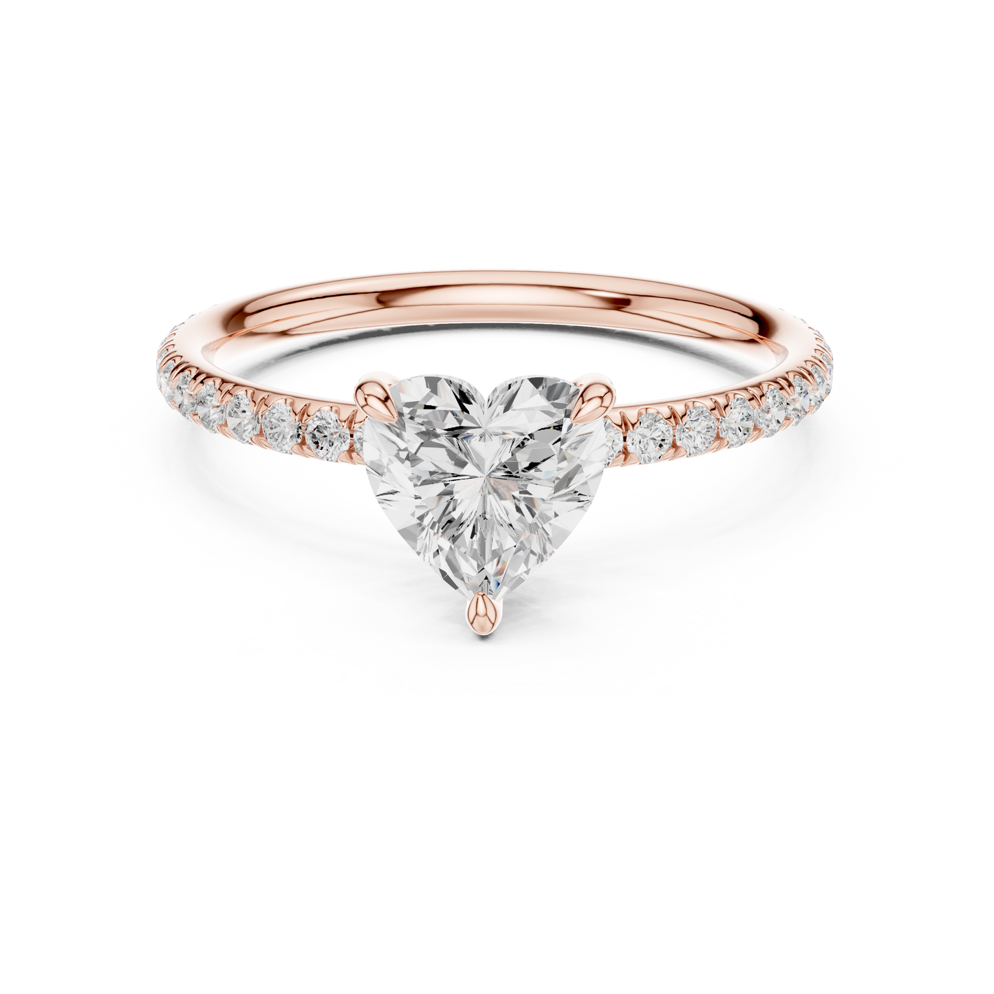 heart-14k rose gold|heart-18k rose gold