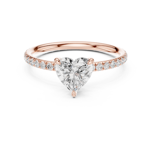 Load image 1 in gallery view. heart-14k rose gold|heart-18k rose gold