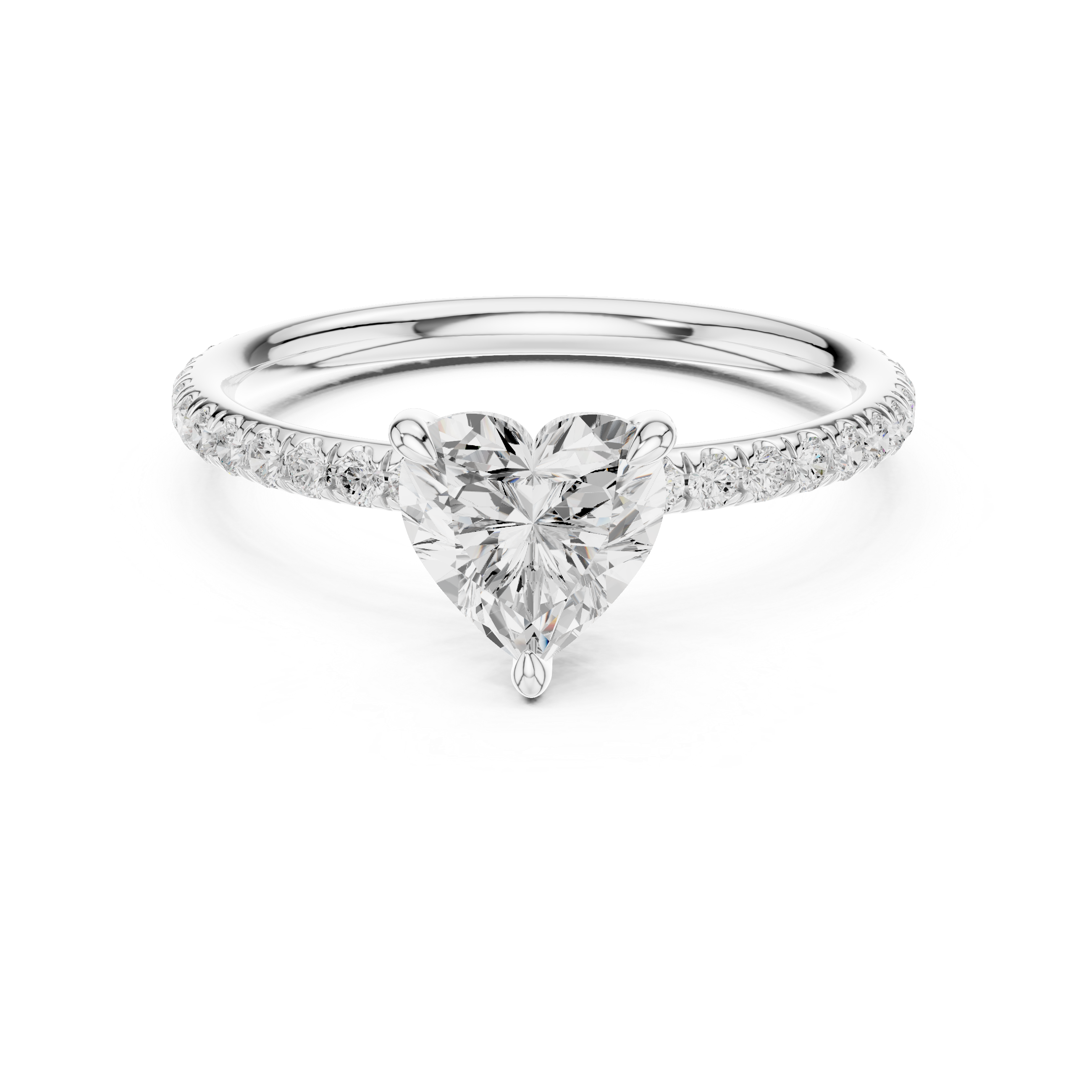 heart-14k white gold|heart-18k white gold|heart-platinum