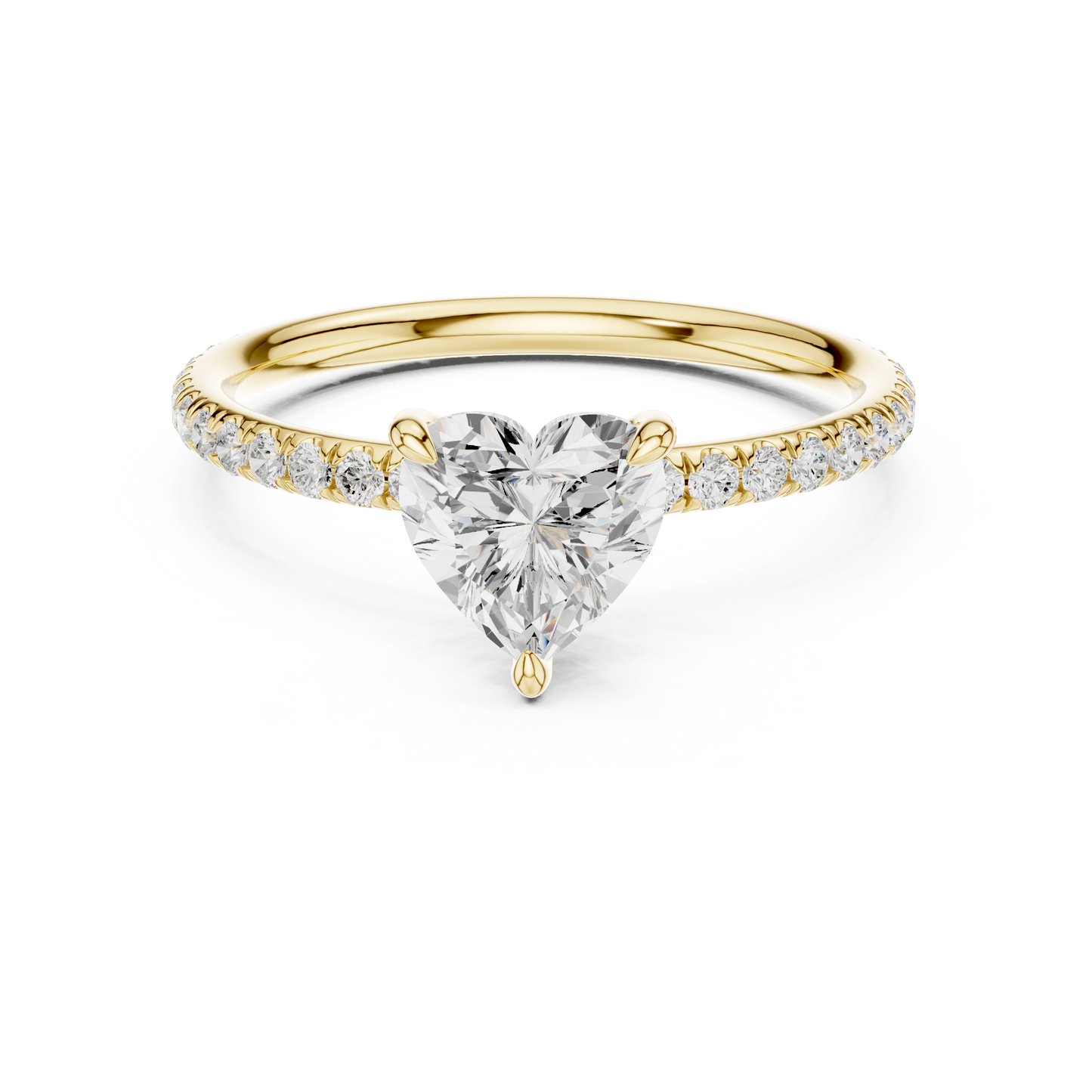 heart-14k yellow gold|heart-18k yellow gold