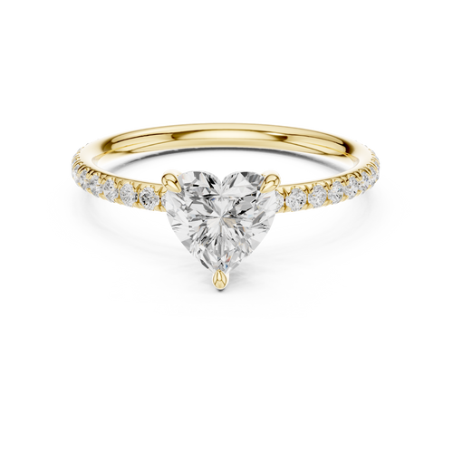 Load image 1 in gallery view. heart-14k yellow gold|heart-18k yellow gold