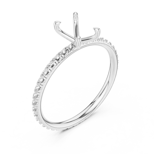 Load image 1 in gallery view. oval-14k white gold|oval-18k white gold|oval-platinum