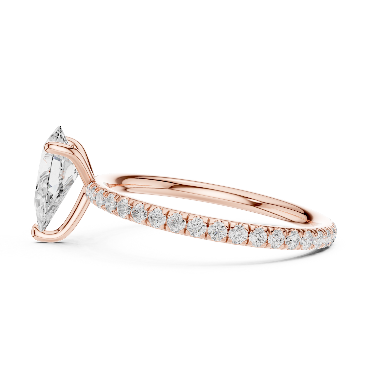 pear-14k rose gold|pear-18k rose gold