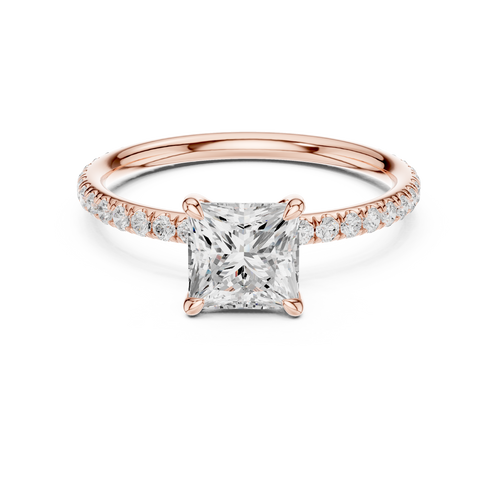 Load image 1 in gallery view. princess-14k rose gold|princess-18k rose gold