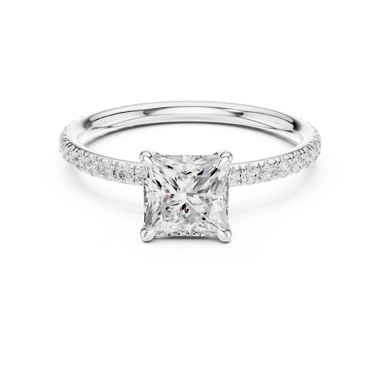 princess-14k white gold|princess-18k white gold|princess-platinum