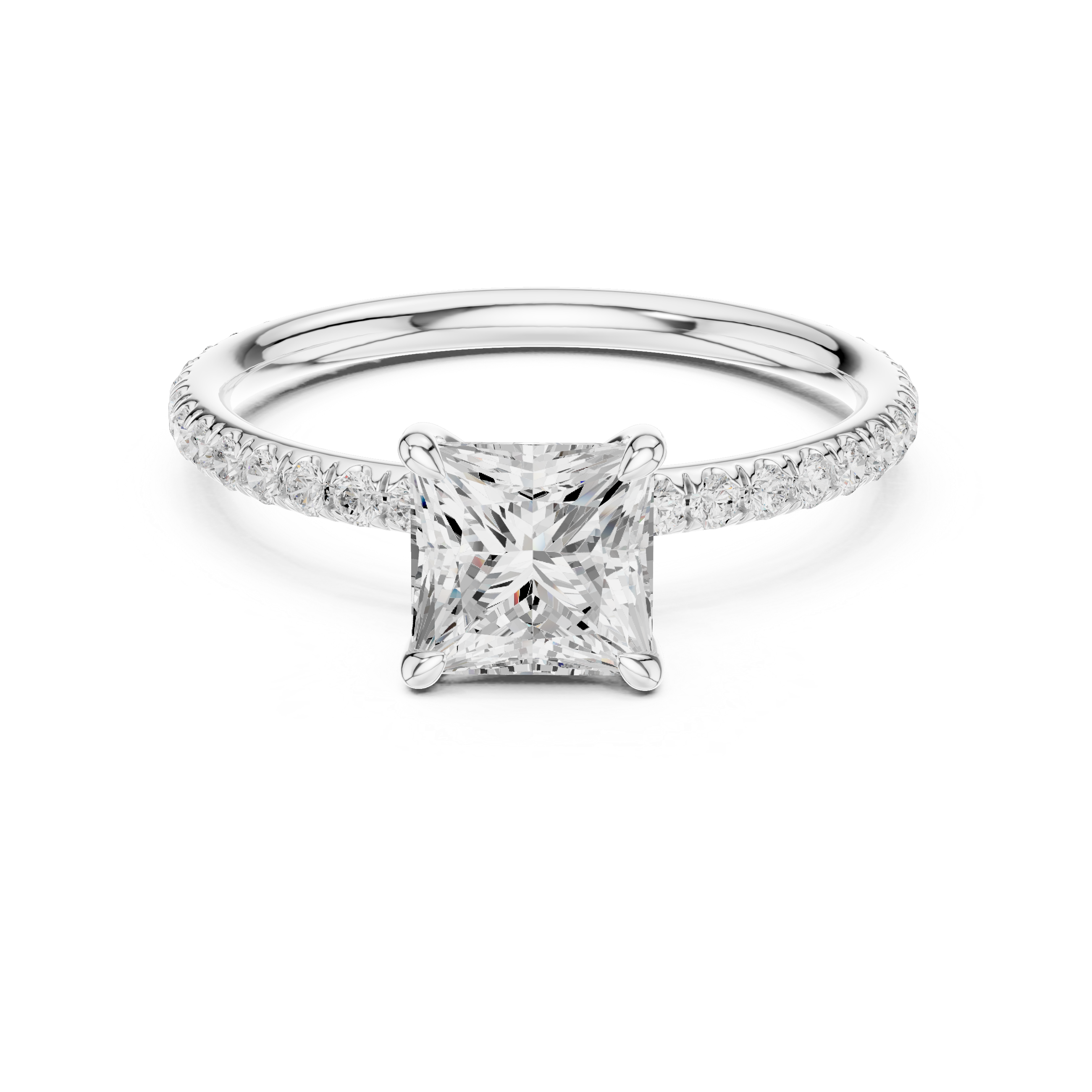 princess-14k white gold|princess-18k white gold|princess-platinum