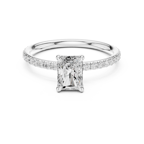 Load image 1 in gallery view. radiant-14k white gold|radiant-18k white gold|radiant-platinum