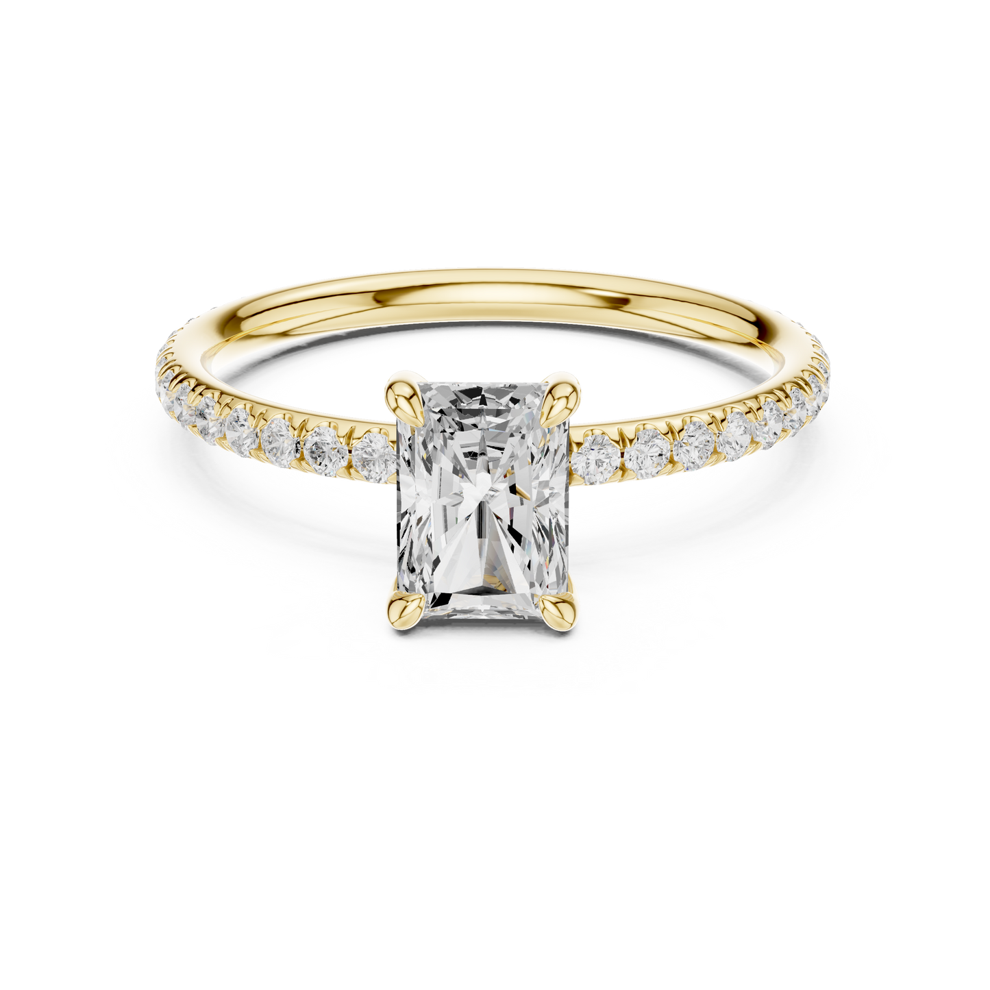 radiant-14k yellow gold|radiant-18k yellow gold