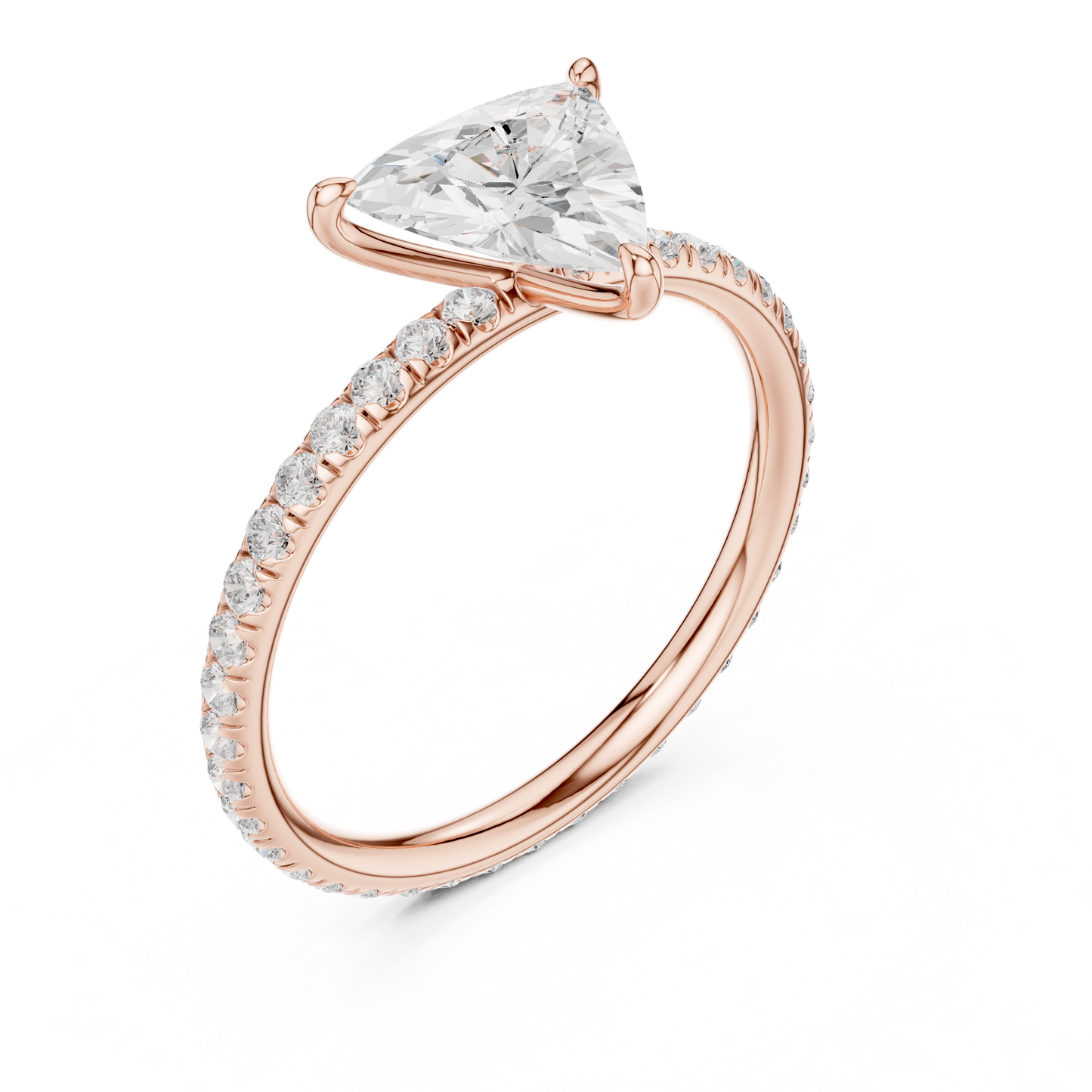 trillion-14k rose gold|trillion-18k rose gold