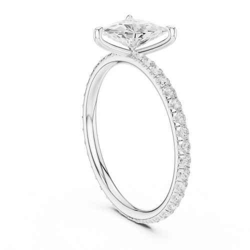 Load image 1 in gallery view. trillion-14k white gold|trillion-18k white gold|trillion-platinum
