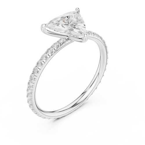 Load image 1 in gallery view. trillion-14k white gold|trillion-18k white gold|trillion-platinum