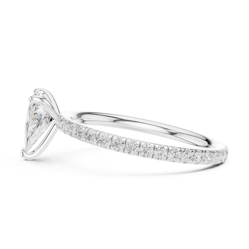 Load image 1 in gallery view. trillion-14k white gold|trillion-18k white gold|trillion-platinum