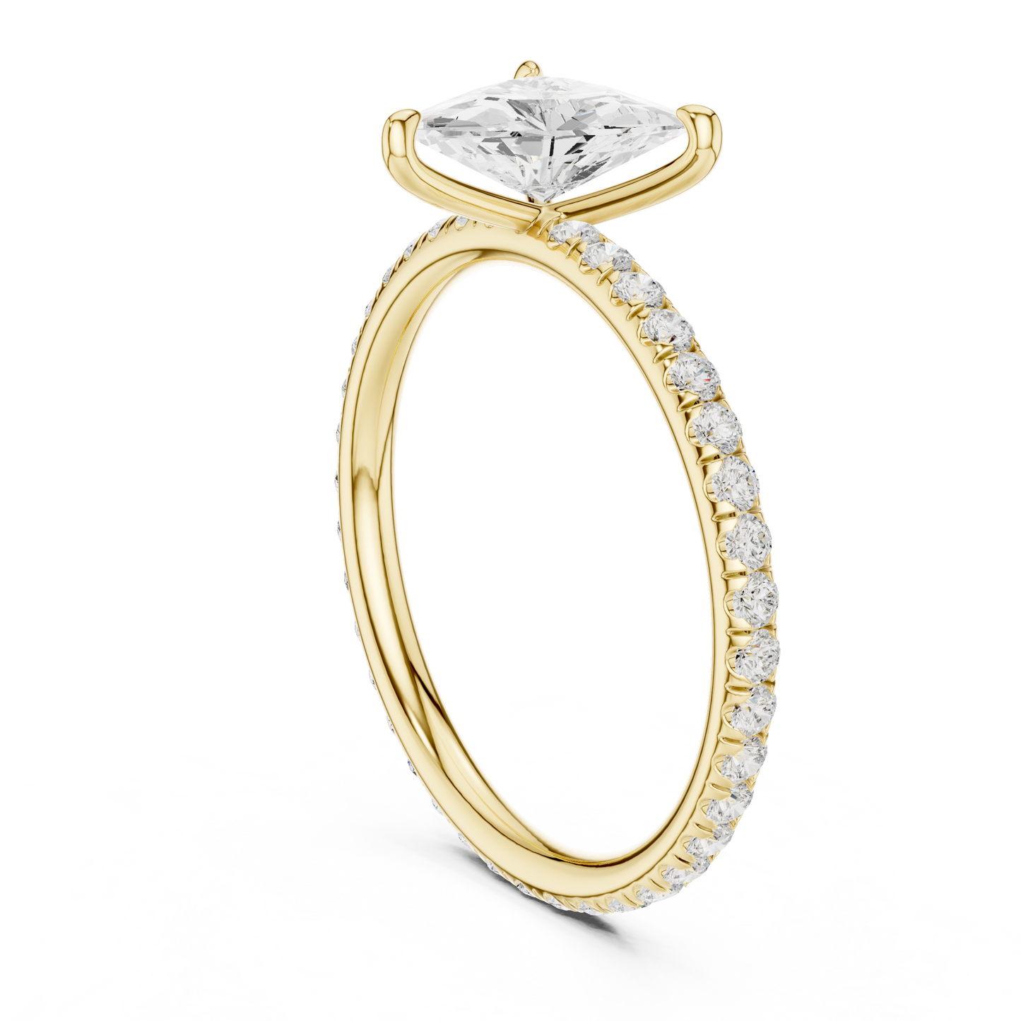 trillion-14k yellow gold|trillion-18k yellow gold