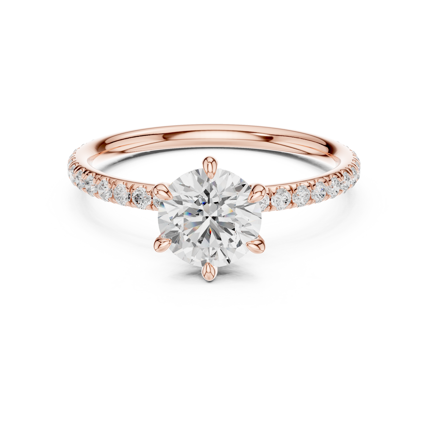 round-14k rose gold|round-18k rose gold