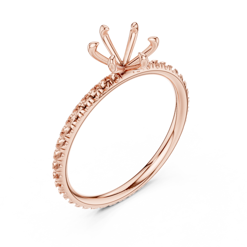 Load image 1 in gallery view. round-14k rose gold|round-18k rose gold
