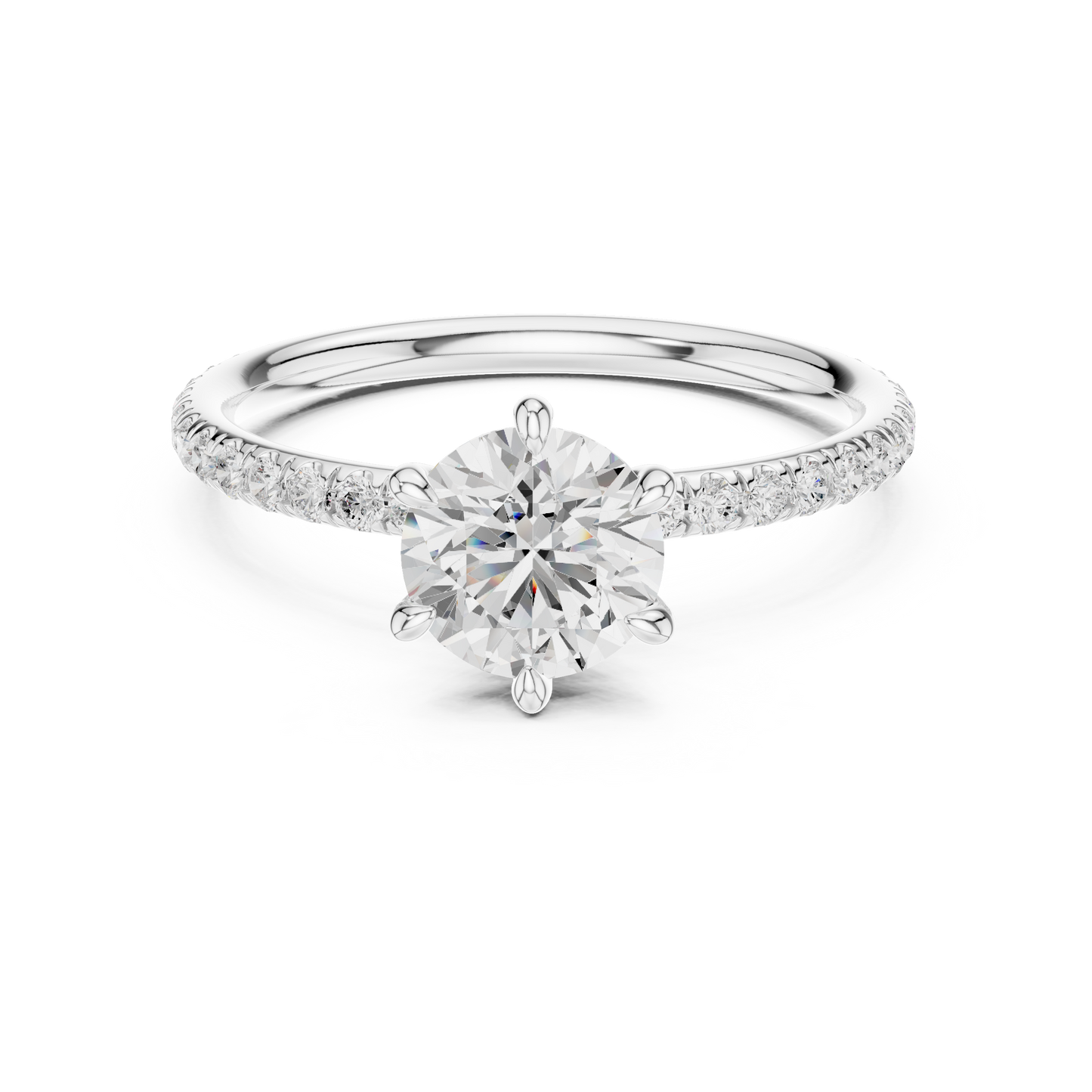 round-14k white gold|round-18k white gold|round-platinum