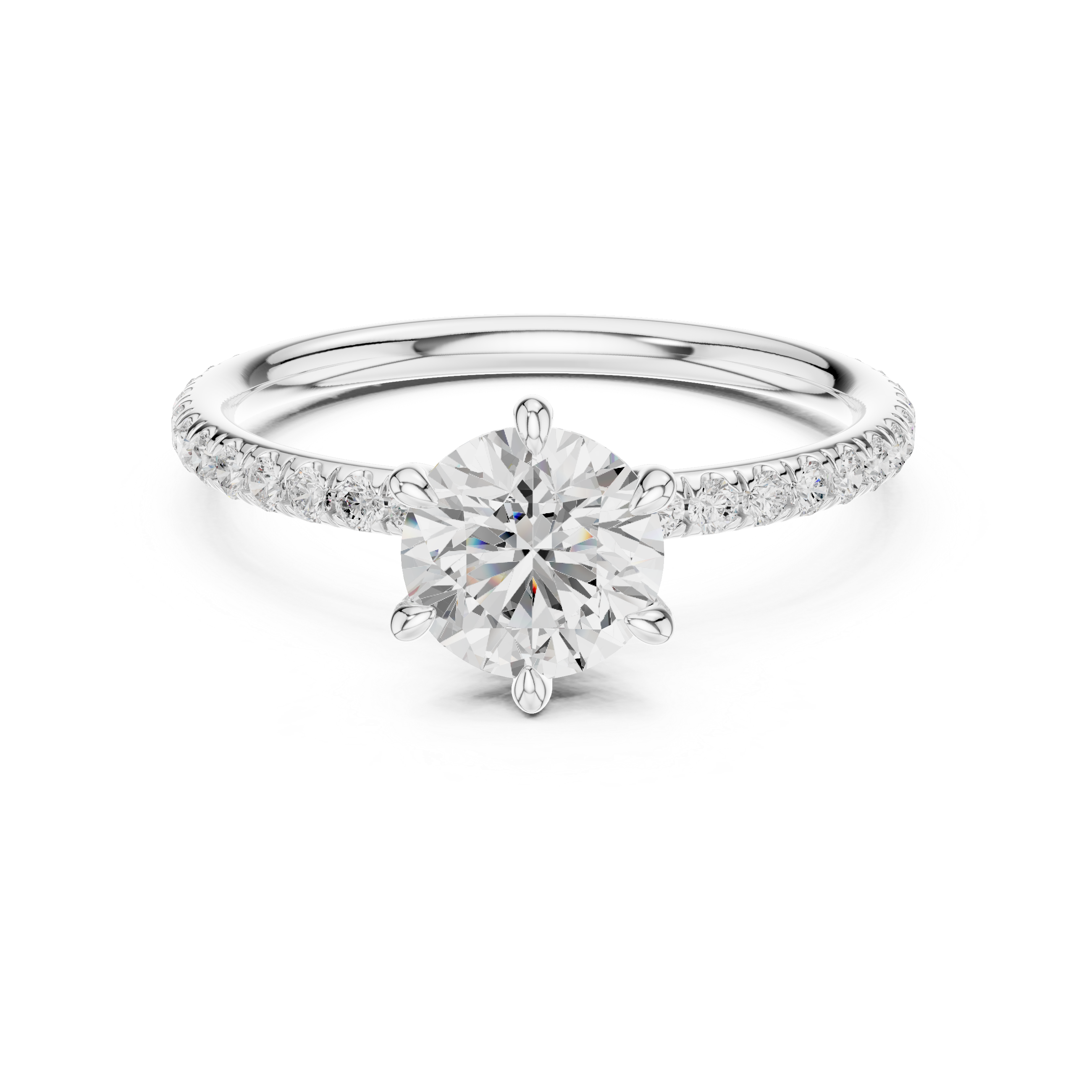 round-14k white gold|round-18k white gold|round-platinum